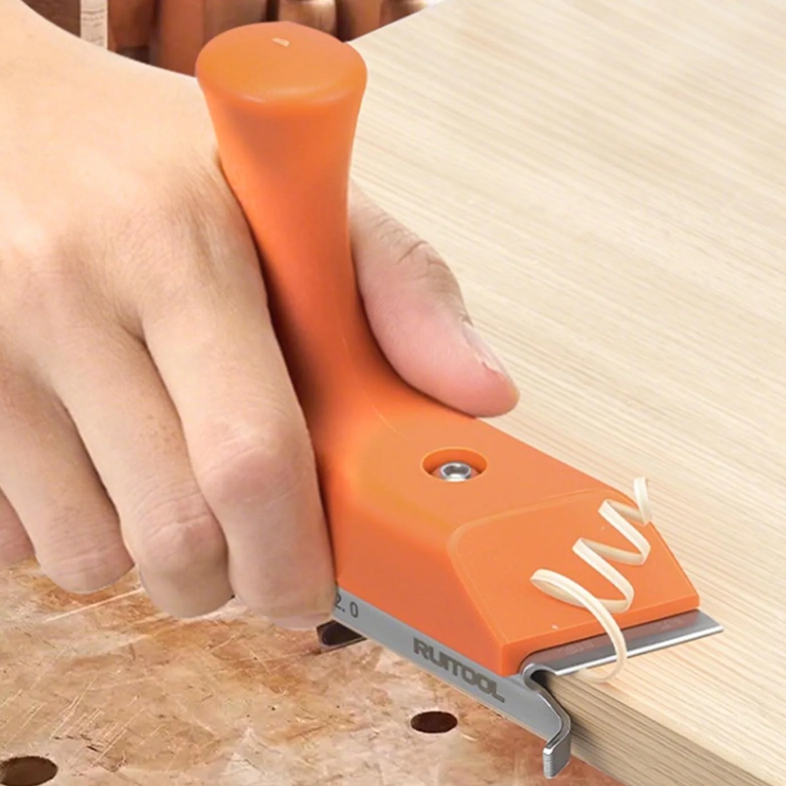 Herramientas para Cantos, Recortadora Manual de Precisión para Madera, Herramienta Ergonómica para Suelos, Armarios, Muebles y Trabajos de Carpintería