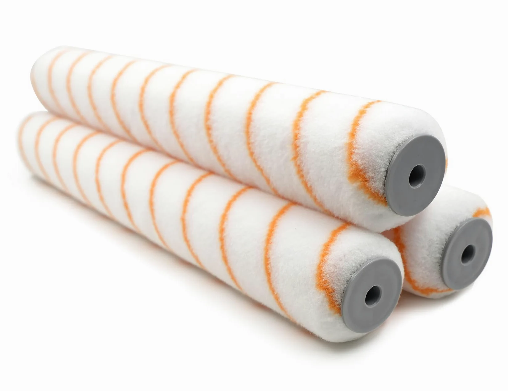 ROLLINGDOG Fundas para rodillo de pintura de 18 pulgadas, paquete de 3 fundas de rodillo de poliéster de 1/2 pulgada para paredes, techos, suelos y cubiertas, sin pelusas, lavables y reutilizables