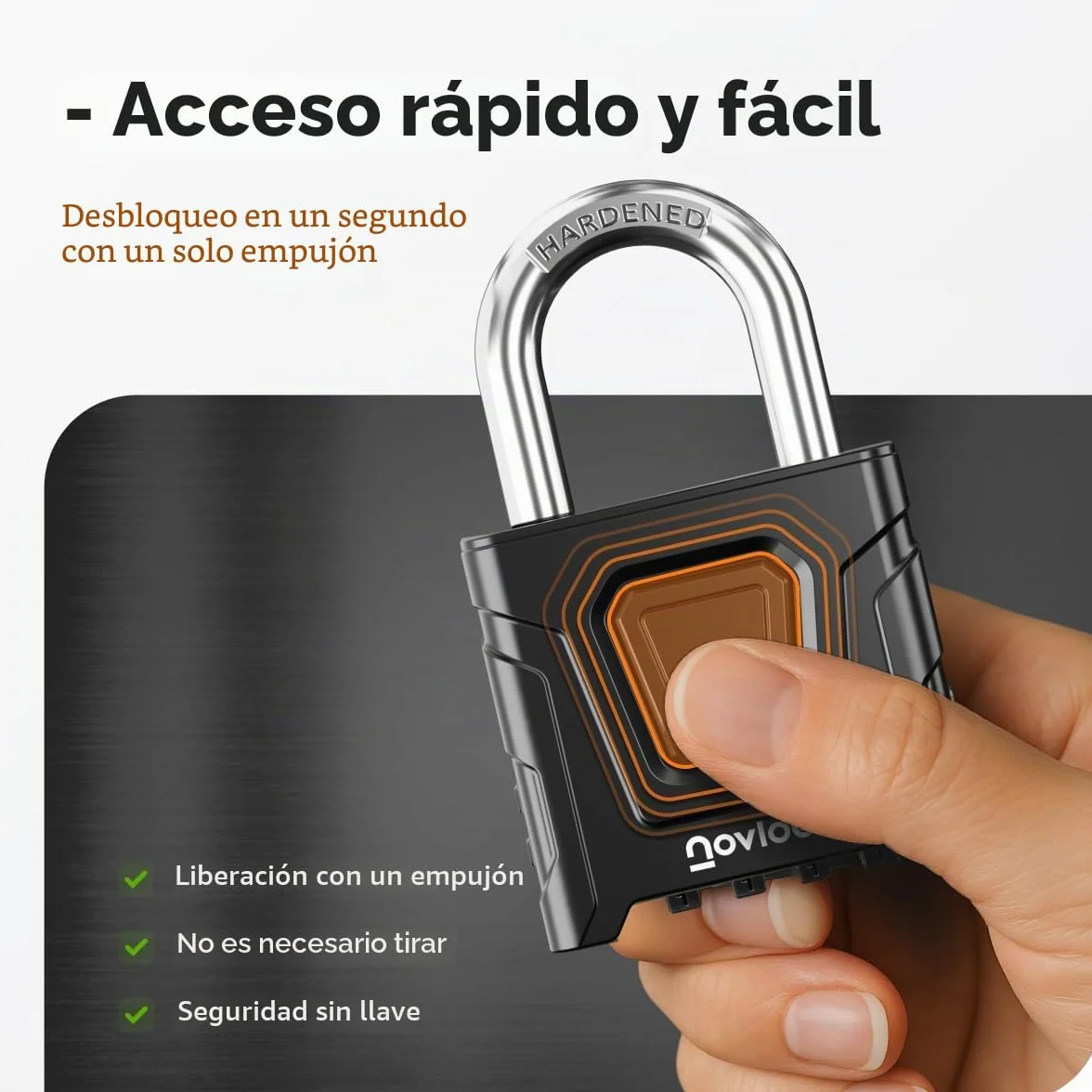 Candado de combinación de alta resistencia para exterior – impermeable, arco de 8 mm resistente al corte – para portones, vallas, cobertizos, trasteros, taquillas y armarios – pack de 1, negro