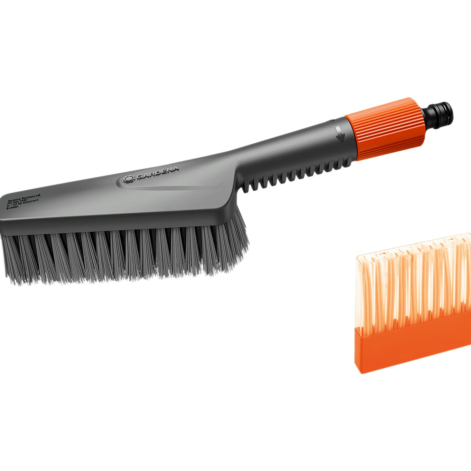 Gardena Cleansystem Juego de Lavado con Cepillo de Mano M Suave: para superficies pequeñas y delicadas, con flujo regulable, incl. barritas de champú para una limpieza eficaz (18863-20)
