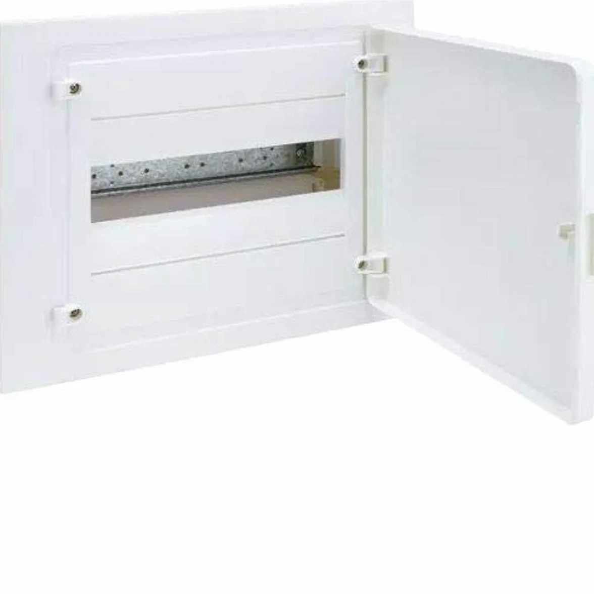 Caja empotrable golf serie VF, 1 fila, 12M, con puerta opaca blanca