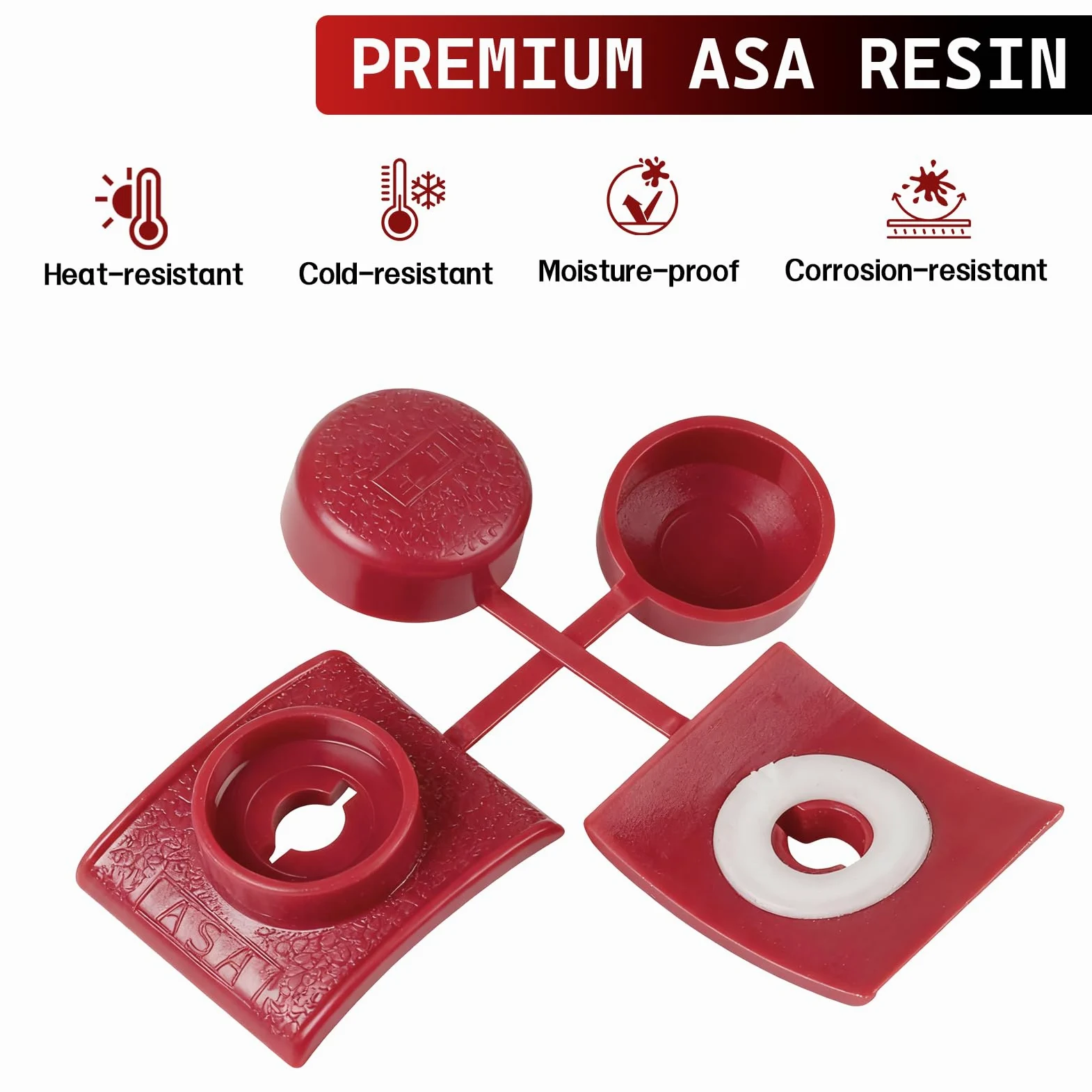 100 PCS Tornillos Autorroscante M4.8 x 45 mm Rojo para la Fijación de Tejados Ondulados, para Chapa Tejado y Paneles Ondulados para Tejado, Impermeable