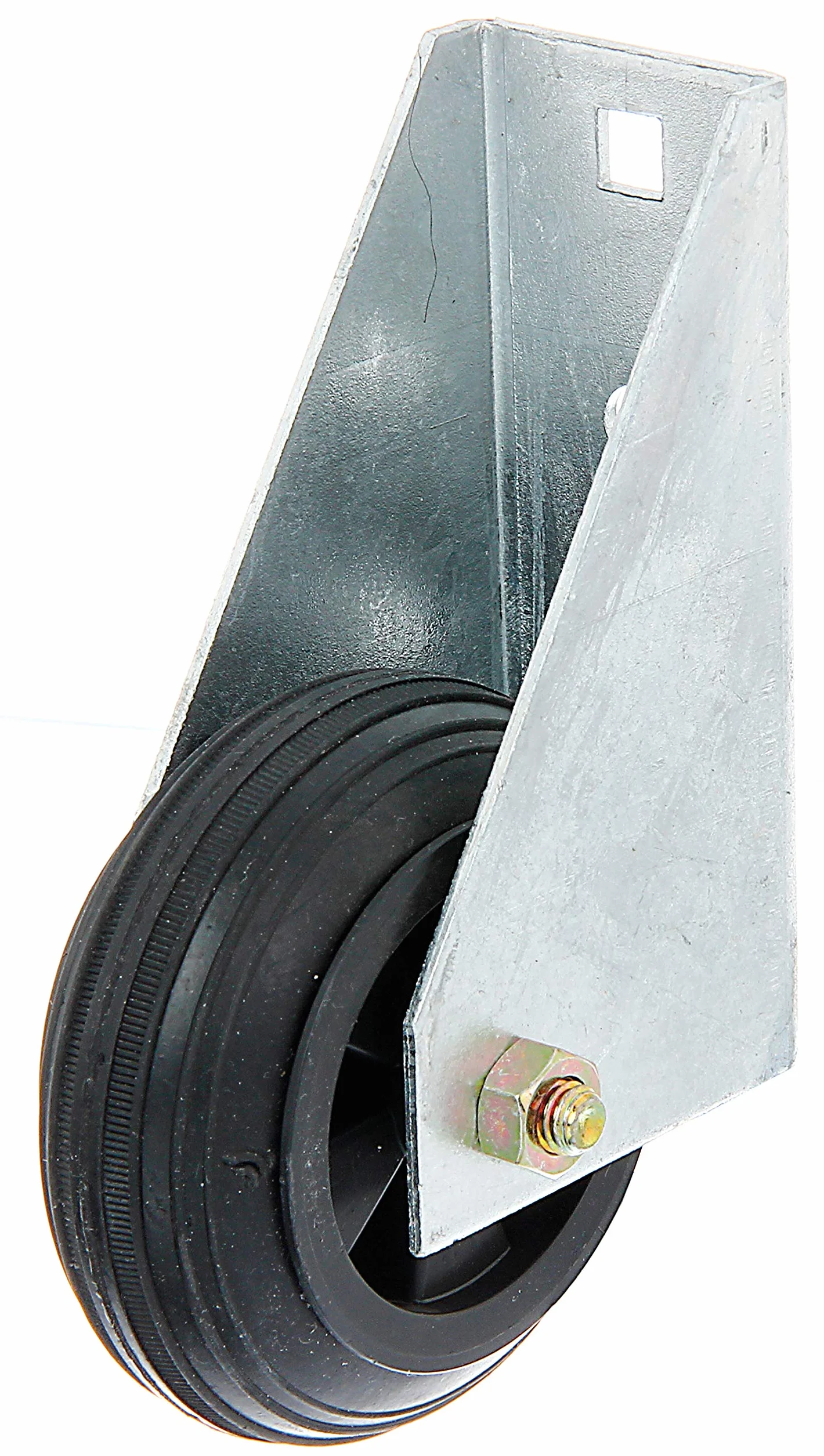 Alberts 214364 Rueda de apoyo para pórtico, Para pórticos pesados, para atornillar, Galvanizado en caliente, Ø80 mm