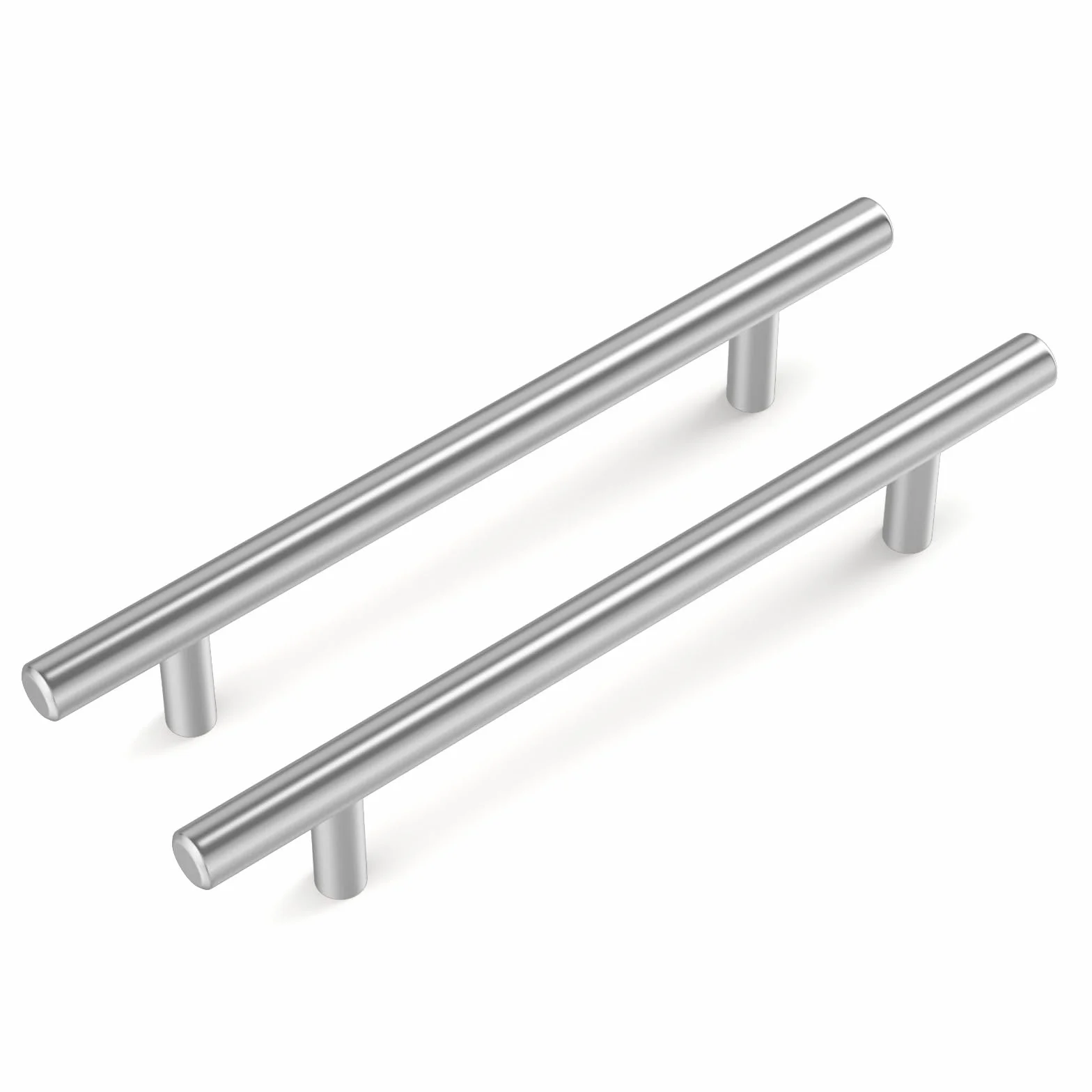 Goldenwarm 10 Piezas Tiradores Armarios 128mm Tiradores Cocina Acero Inoxidable Plata, Manillas de Mueble y Cajón