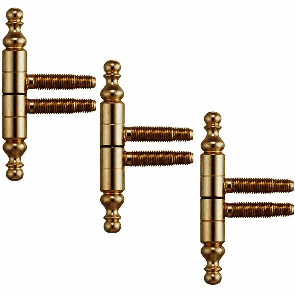 Gedotec 57.1300 - Bisagra para puerta de habitación (tamaño 13, cinta decorativa de latón pátina | Bisagra para ventanas de dos piezas para puertas interiores | Cinta para ventana modelo 57.1300