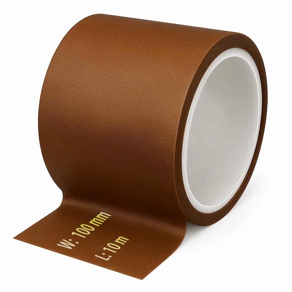 Cinta adhesiva de teflón de PTFE, 100 mm x 10 m, autoadhesiva, para impresora 3D y sellador al vacío (100 mm)