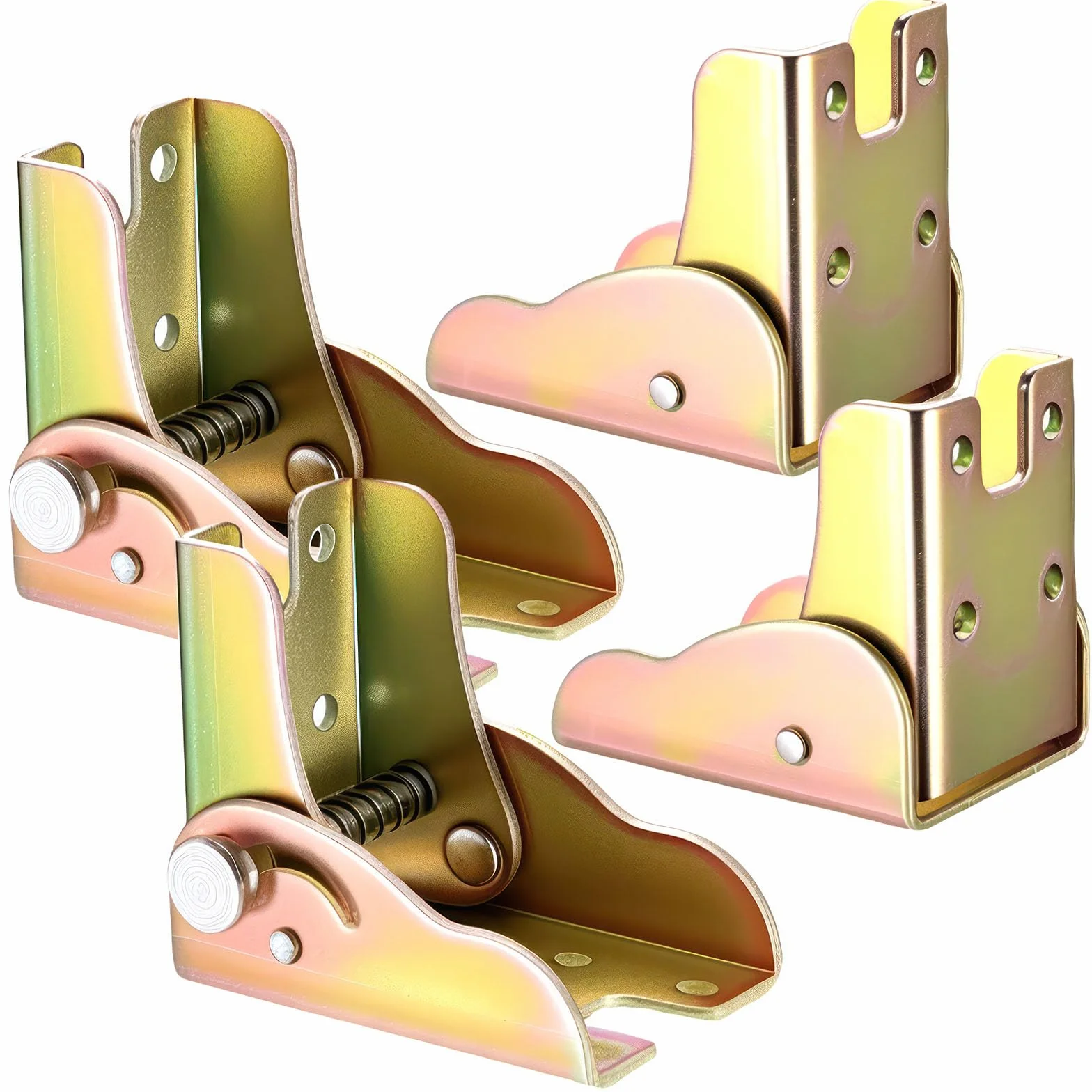 4 Piezas Bisagras Plegables Autoblocantes, Bisagra Autoblocante 90 Grados, Patas de Mesa Plegables, Soporte de Extensión Bisagras Mesa Plegable Metal para Patas Plegable, Cocina Oficina Mesa Pared