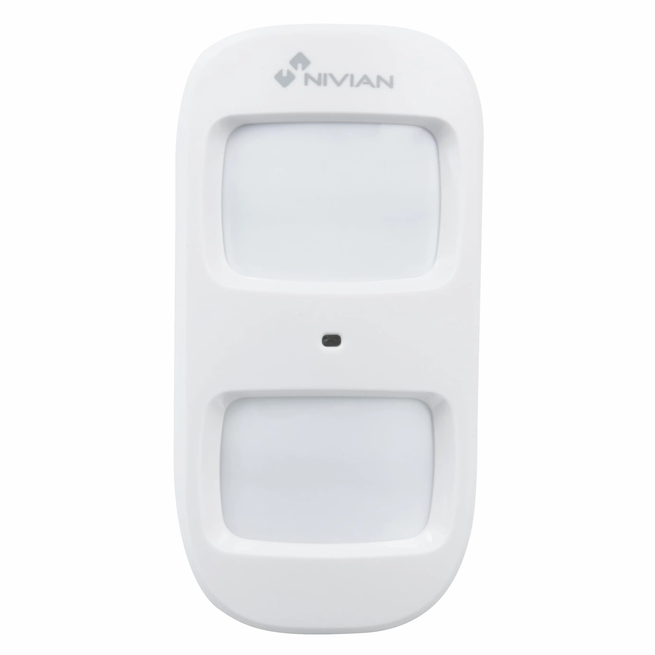 Nivian Detector de Movimiento Inalámbrico Compatible con Alarma Nivian, Inmune a Mascotas 20kg, Cobertura Amplia, Tamper Anti-sabotaje