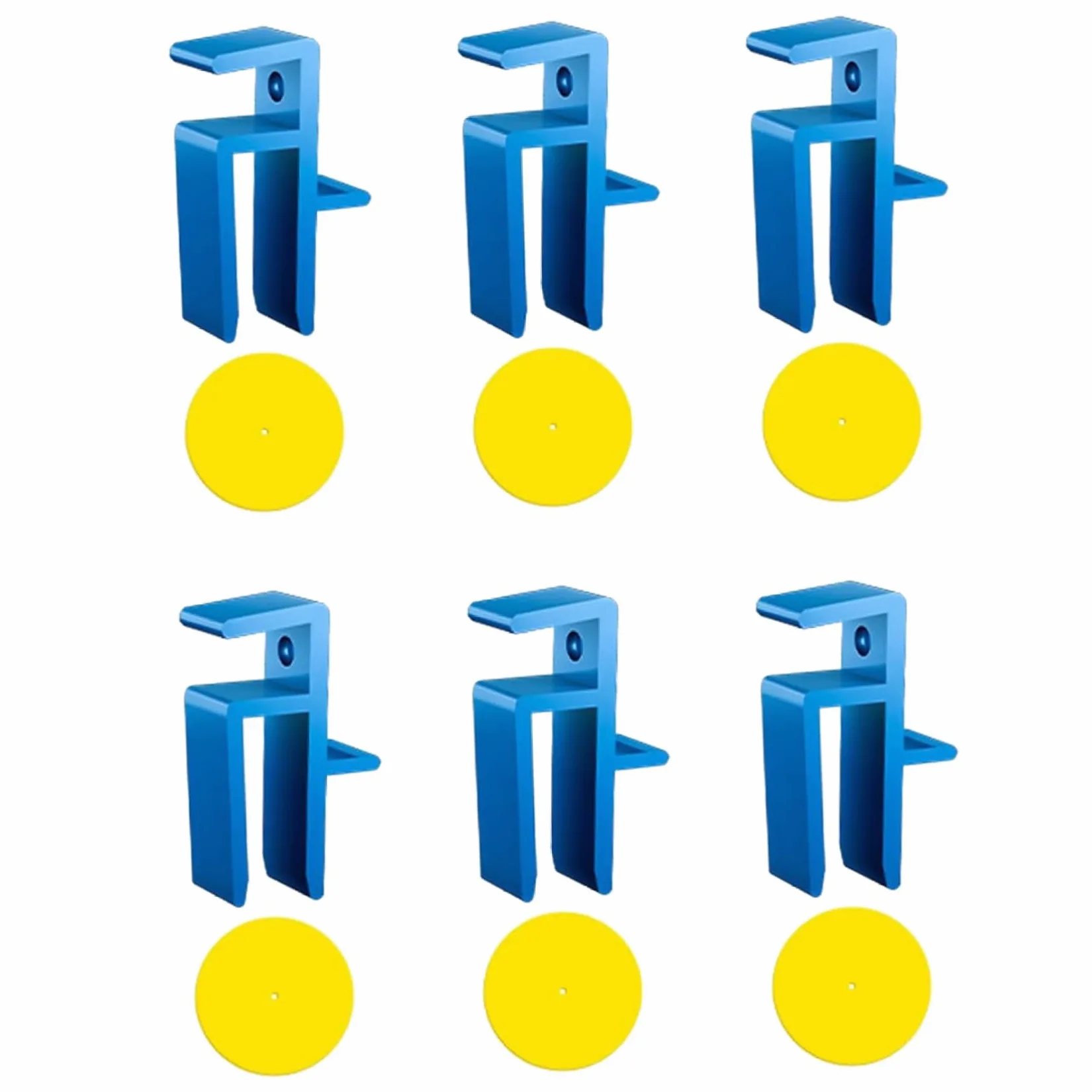 Herramientas de carpintería de 6 PC, juego de herramientas U-Scribe Jig & Scribing, plantilla de montaje en la puerta del gabinete de plástico para carpintería de carpintería, bricolaje y carpin
