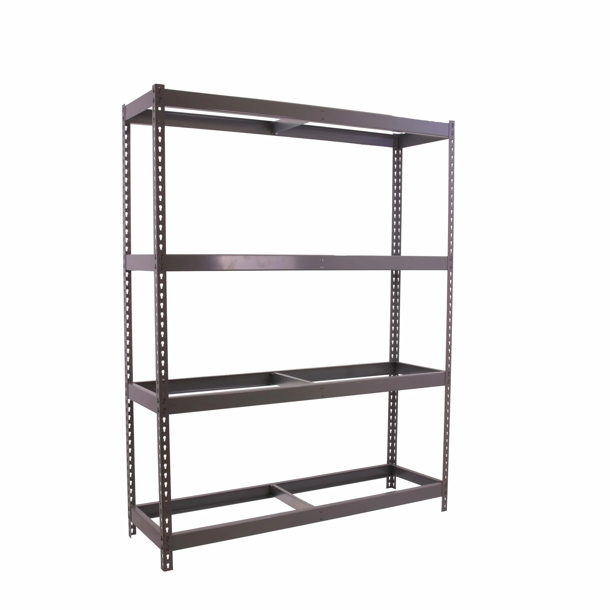 Simon Rack Estanteria Industrial, 2000x1800x600 mm, 400 kg de Punto Flexión, 4 Alturas, Sin Bandejas, Estanterias Almacenaje, Estanterias Metalicas, Gris - SimonTaller