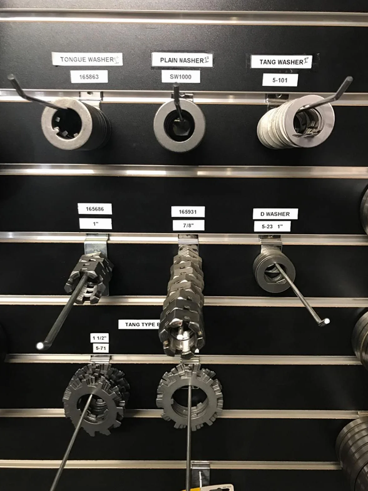 100 ganchos de pared de tablilla de 30 cm ganchos de panel de exhibición de pared de listones de 4.2 mm de grosor gancho de metal para colgar en la pared, garaje, tienda minorista