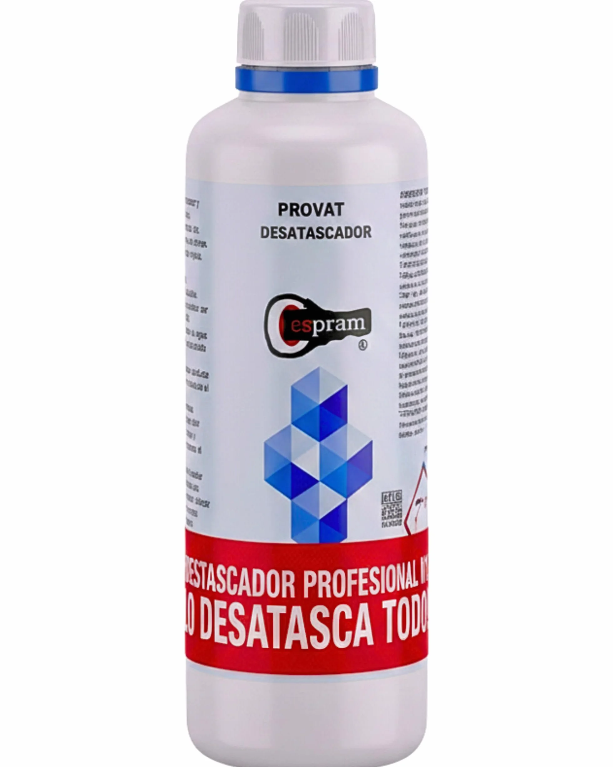 PROVAT Desatascador Tuberías Profesional Químico 1 L (2 kg), Atascos Difíciles, Fregadero, WC y Ducha, Sin Dañar Tuberías (1Unidad).