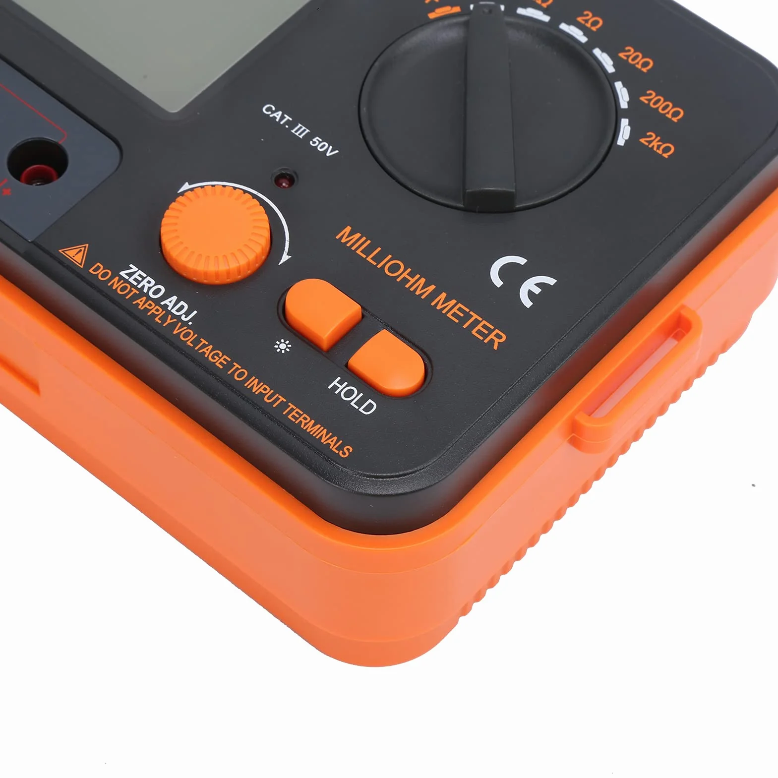 VC480C Digital Milliohm Meter 4-Wire Low Resistance Tester LCD Display 0.01MΩ-2kΩ