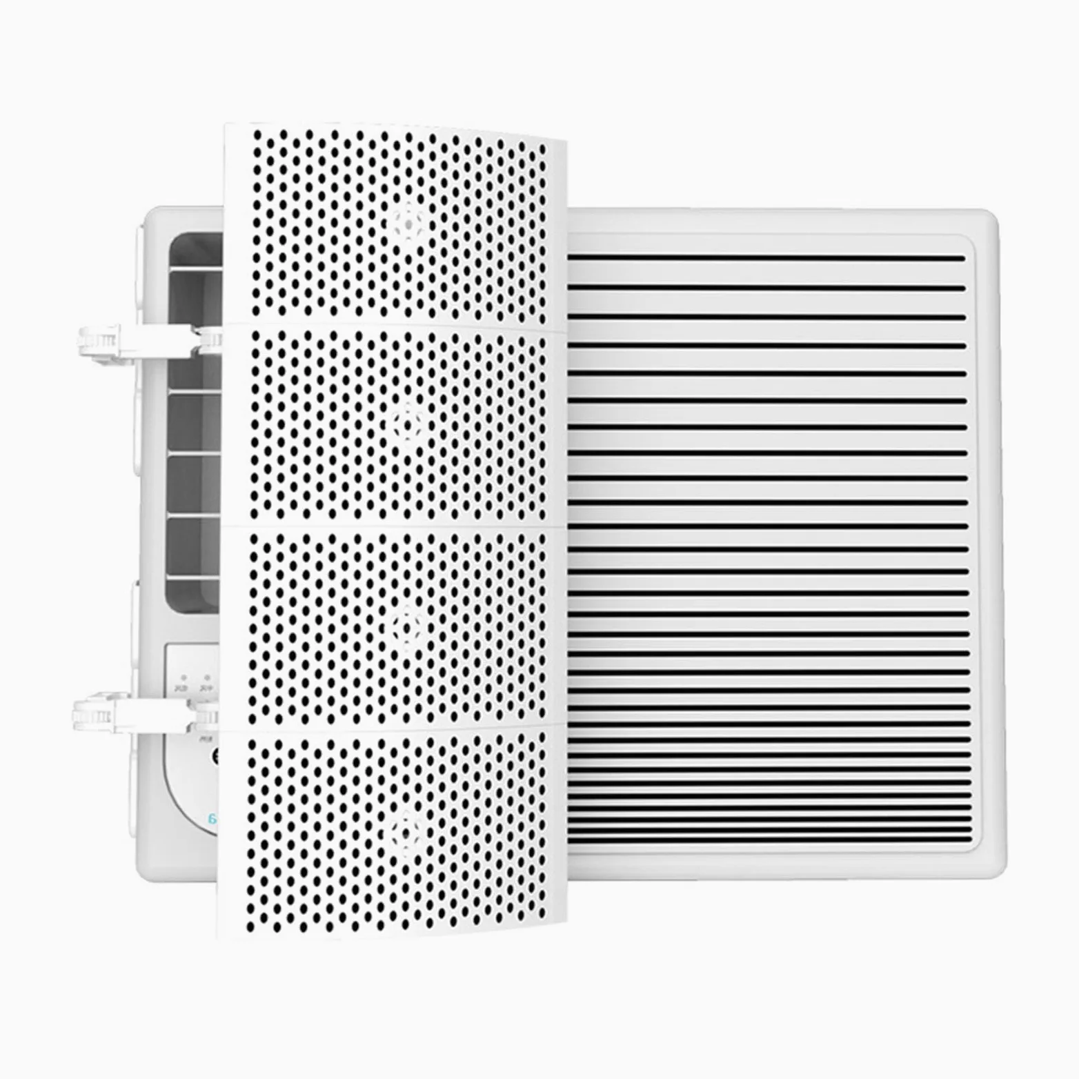 Placa guía de aire acondicionado, para ventana, habitación, aire acondicionado, dirección ajustable, deflector de viento directo, 45 x 20 cm, pequeño deflector de viento montado en ventana