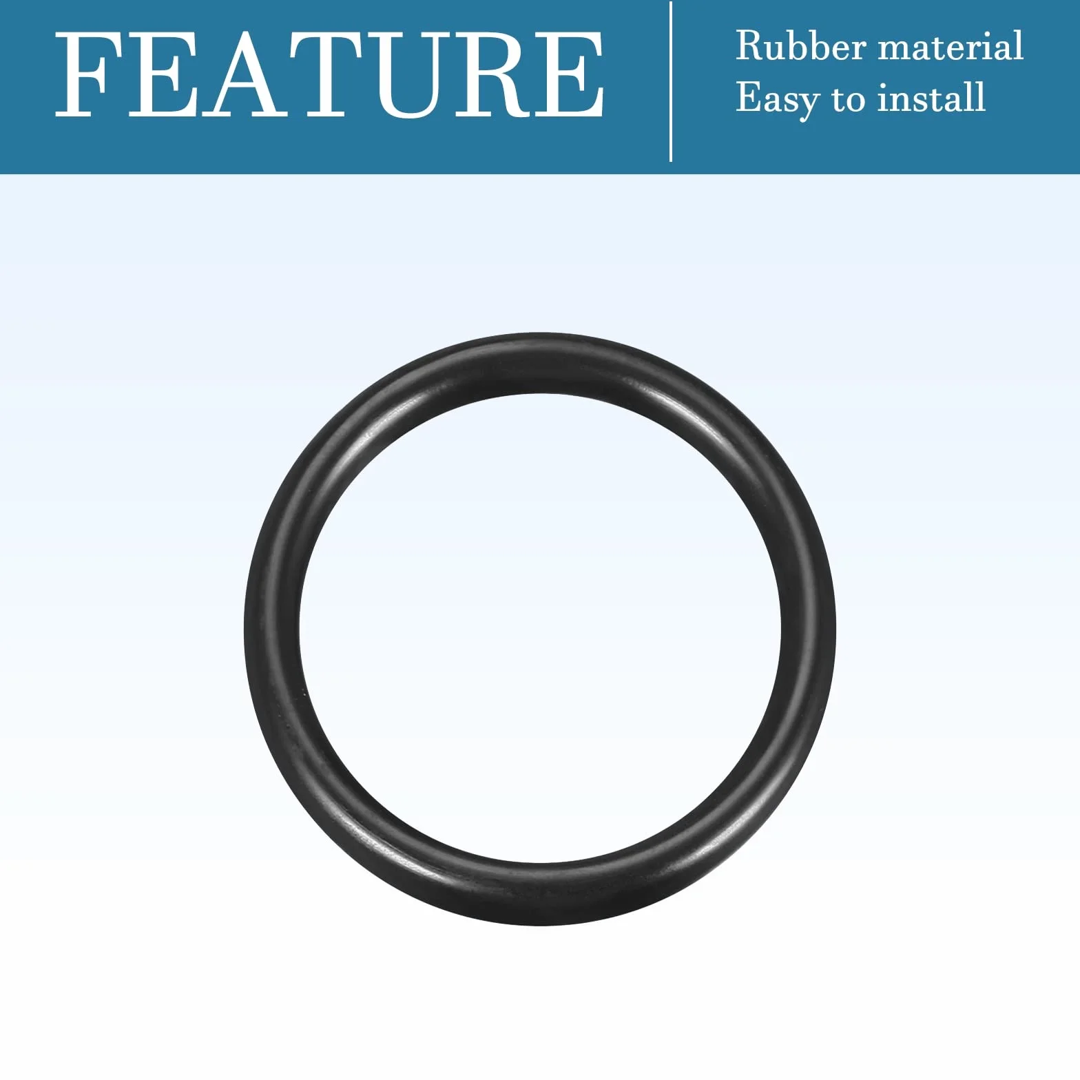 QUARKZMAN 60mm x 50mm x 5mm Nitrilo Goma Juntas Tóricas x 10uds Redondo Junta Arandela para Grifo Plomería Reparación Sellado Conexión [Negro]