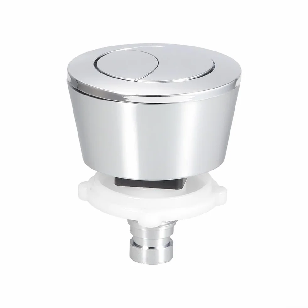 Doble descarga kit botón inodoro latón cepillado 20mm 40mm agujero tapa cisterna accesorios instalación
