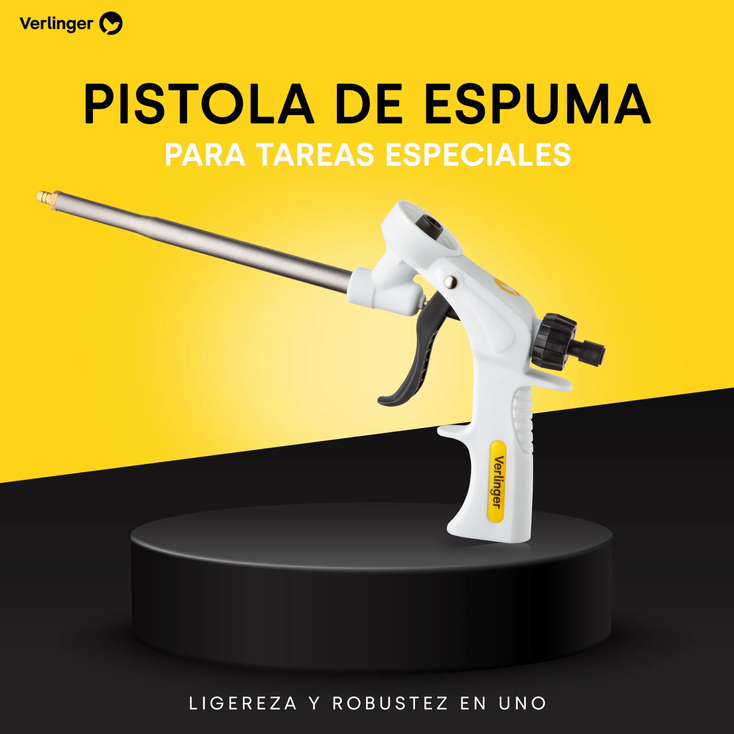 Pistola De Espuma De Poliuretano Pistola Resistente Aplicadora De Espuma Pu Pistola De Aplicación Para Espuma De Construcción Y Adhesivos Herramienta De Calafateo Blanco