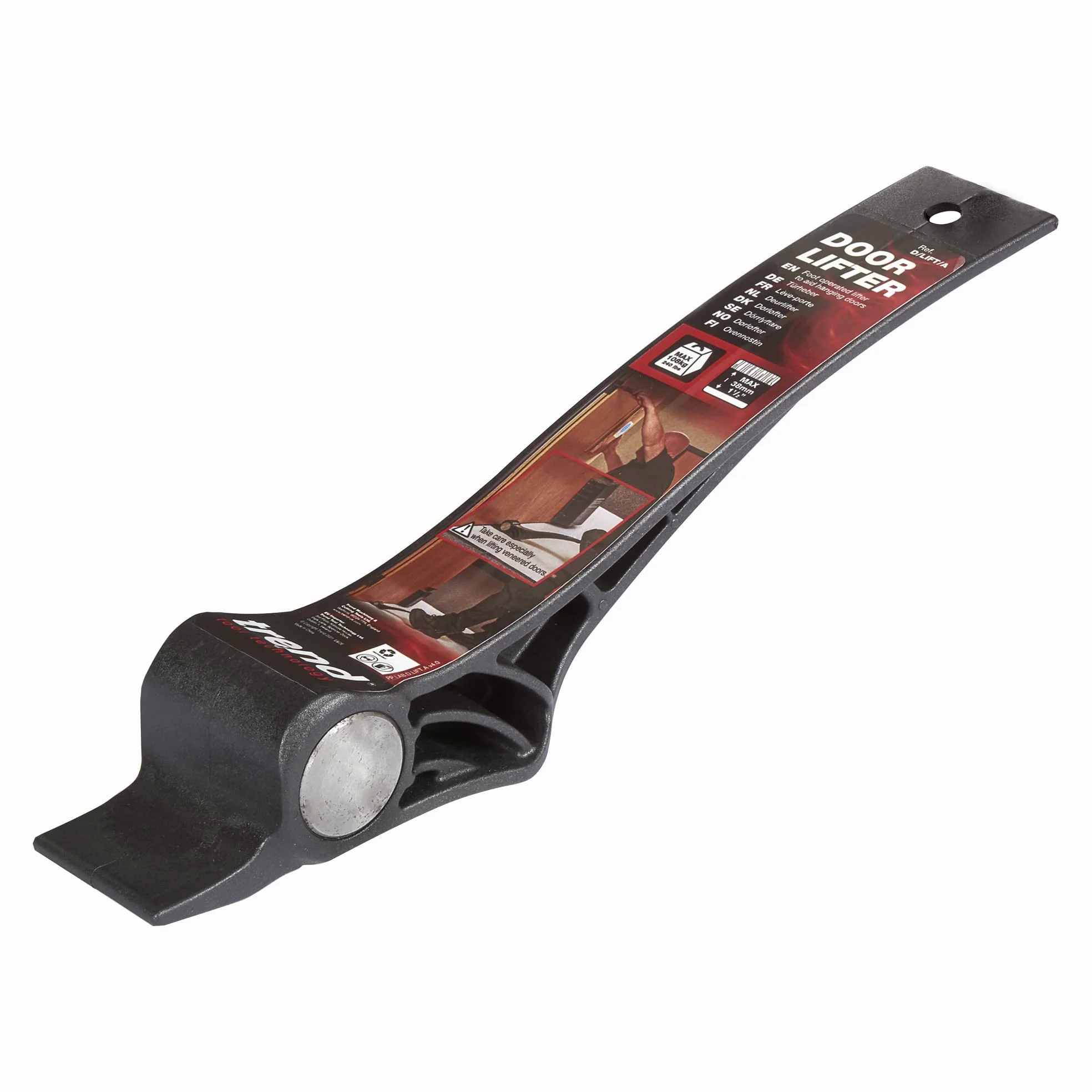 Trend Elevador de puertas: Ayuda para colgar puertas con pedal, para carpinteros y colocación de alfombras, elevación de 38 mm, D/LIFT/A