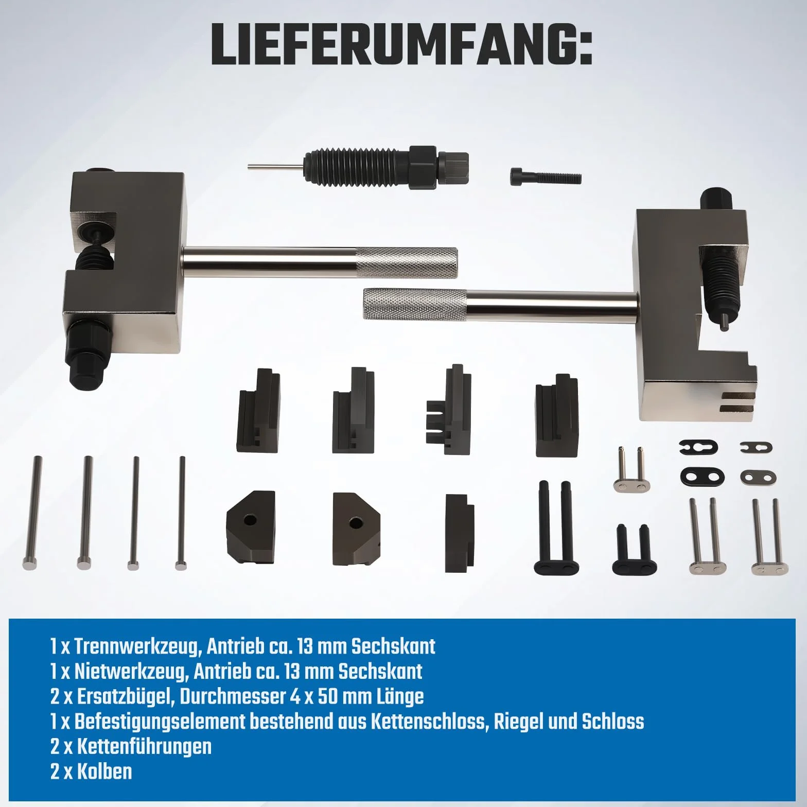 Remachadora para cadenas de distribución, Kit de herramientas de montaje y desmontaje de cadena de distribución, Juego de herramientas especiales de sincronización, Juego de herramientas de