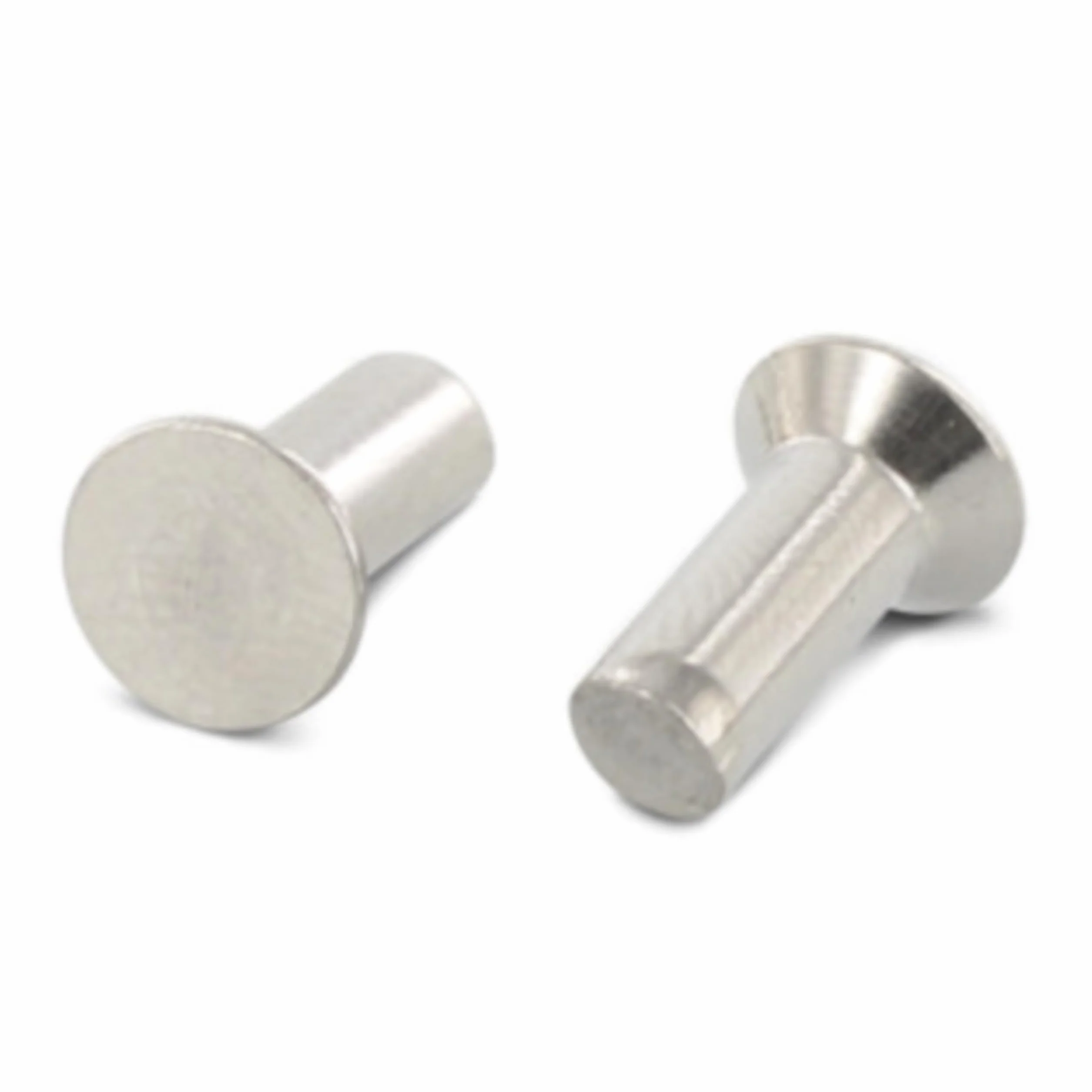 Remaches avellanados 6 x 18, 50 unidades, acero inoxidable A2, con cabeza avellanada DIN 661, remaches avellanados – Remaches inoxidables