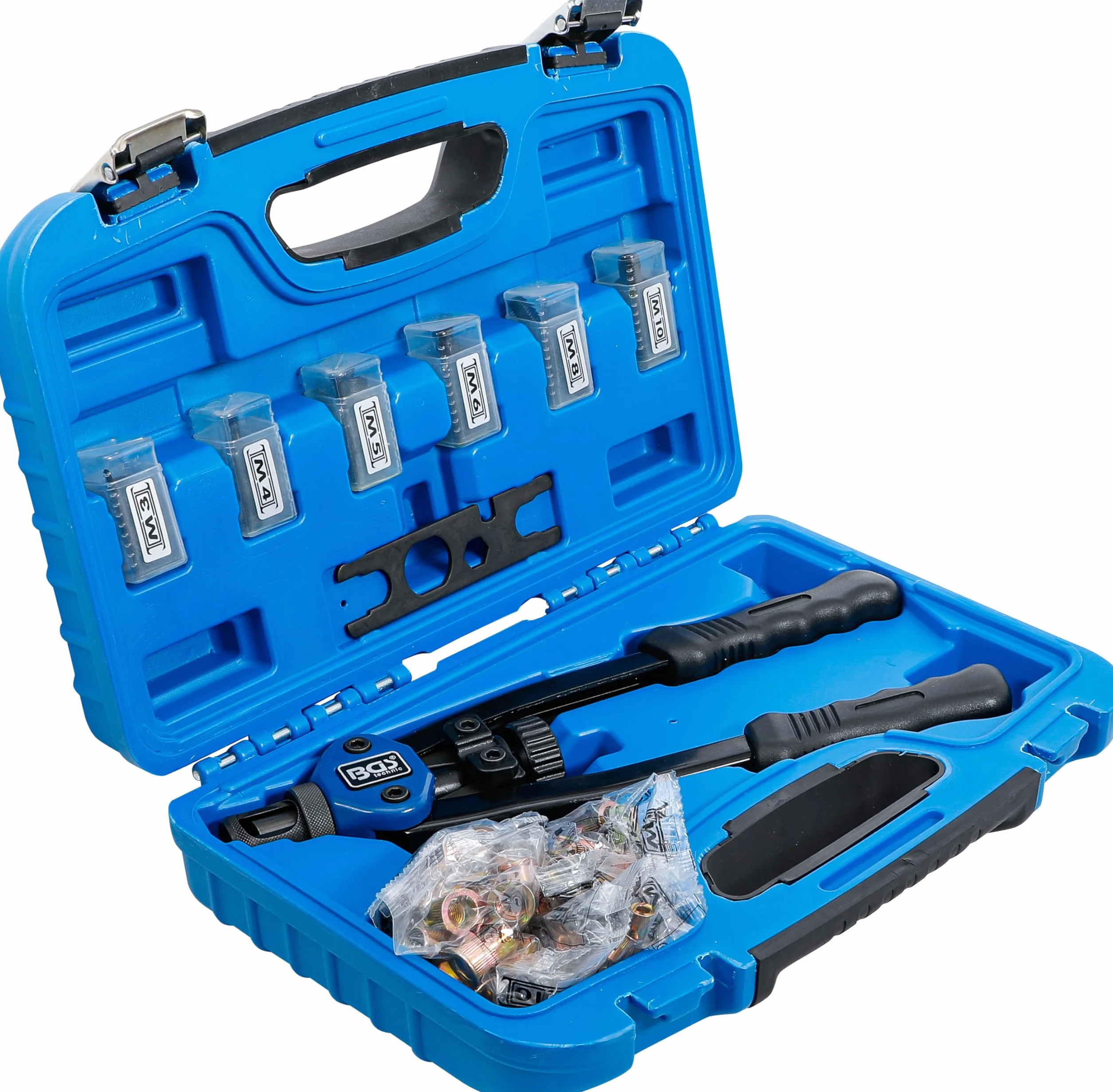 BGS 408 | Remachadora de tuercas | M3 - M10 | 68 piezas