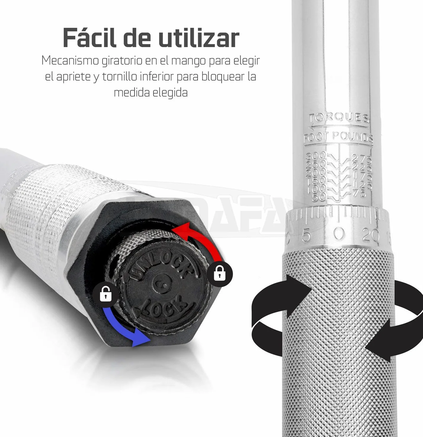JOMAFA - LLAVE DINAMOMETRICA 1/2" 28-210 Nm Llave de carraca de apriete medido