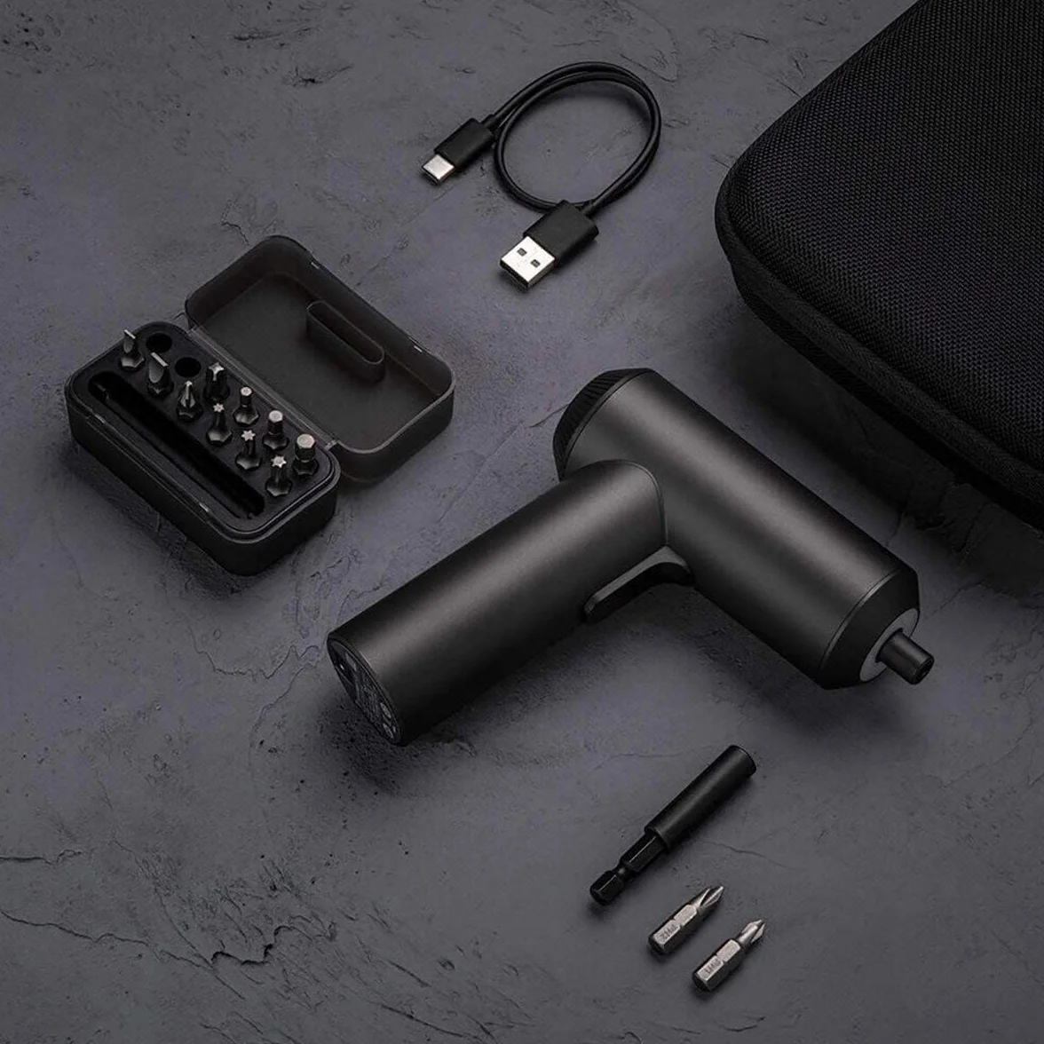 Xiaomi Mi Cordless Screwdriver - destornillador inalámbrico, 12 puntas de precisión, negro (Versión ES + 3 años de garantía)