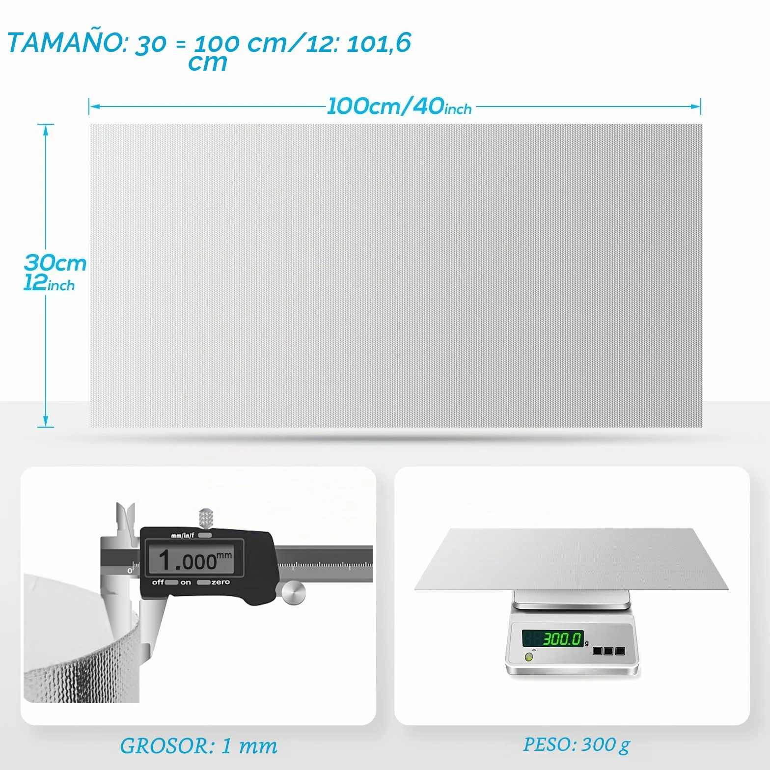 Aislante Térmico Adhesivo Aluminizado 30 x 100 cm Protección Anticalórica para Tubos de Escape