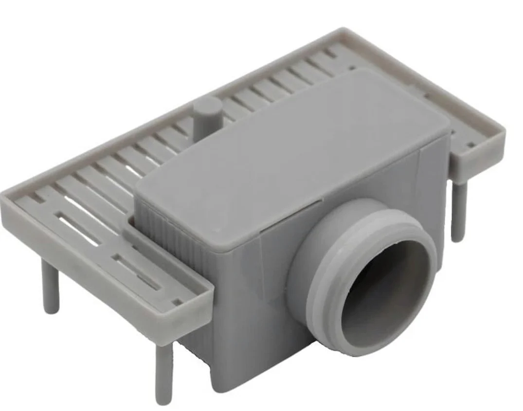 Desagüe Ducha Junta De Doble Labio Para Canal De Suelo Lineal Canal Mural Lateral Sifón NBR Para Canaleta De Ducha Con Bolas Diámetros De 36-38 mm Altura 33 mm Gris