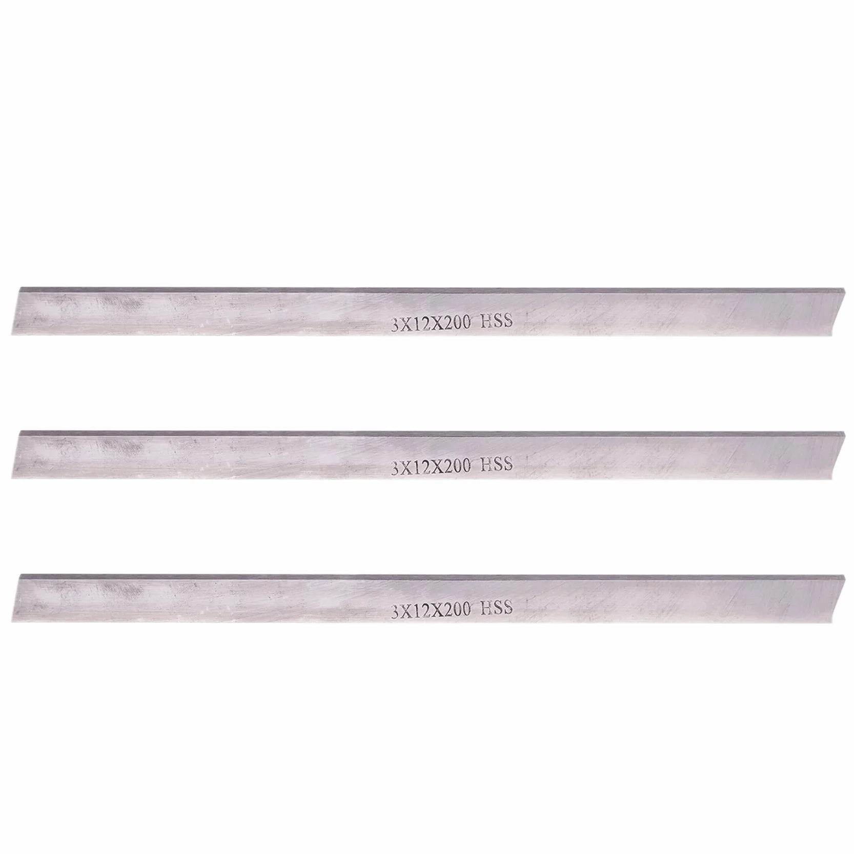 TsoLay 3 cuchillas de acero de alta velocidad de 3 mm x 12 mm x 200 mm, herramienta práctica para torno HSS