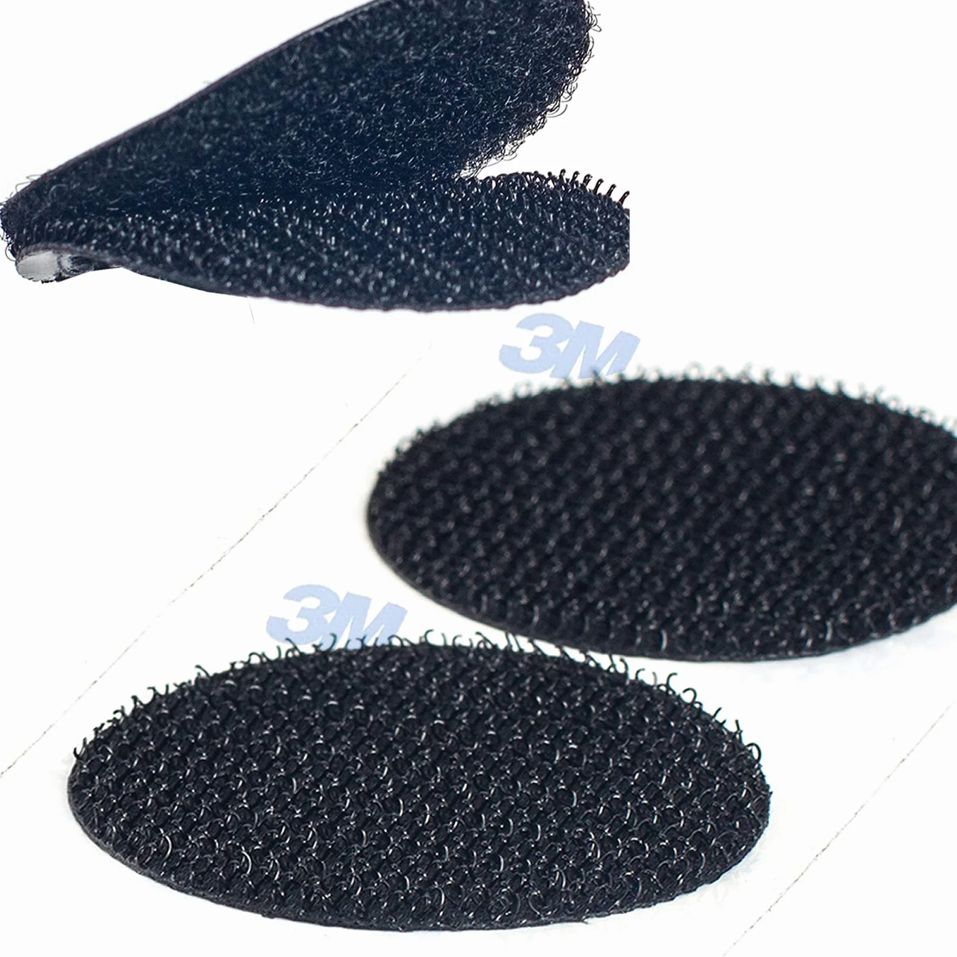 12 pares 100mm Almohadillas Adhesivas Extrafuerte 3M Adhesivo, Redondas de Montaje No Más Clavos, Doble Cara Sólida Ronda Gancho y Bucle Resistentes para Paredes Gafas Metales, Negro KXB5055