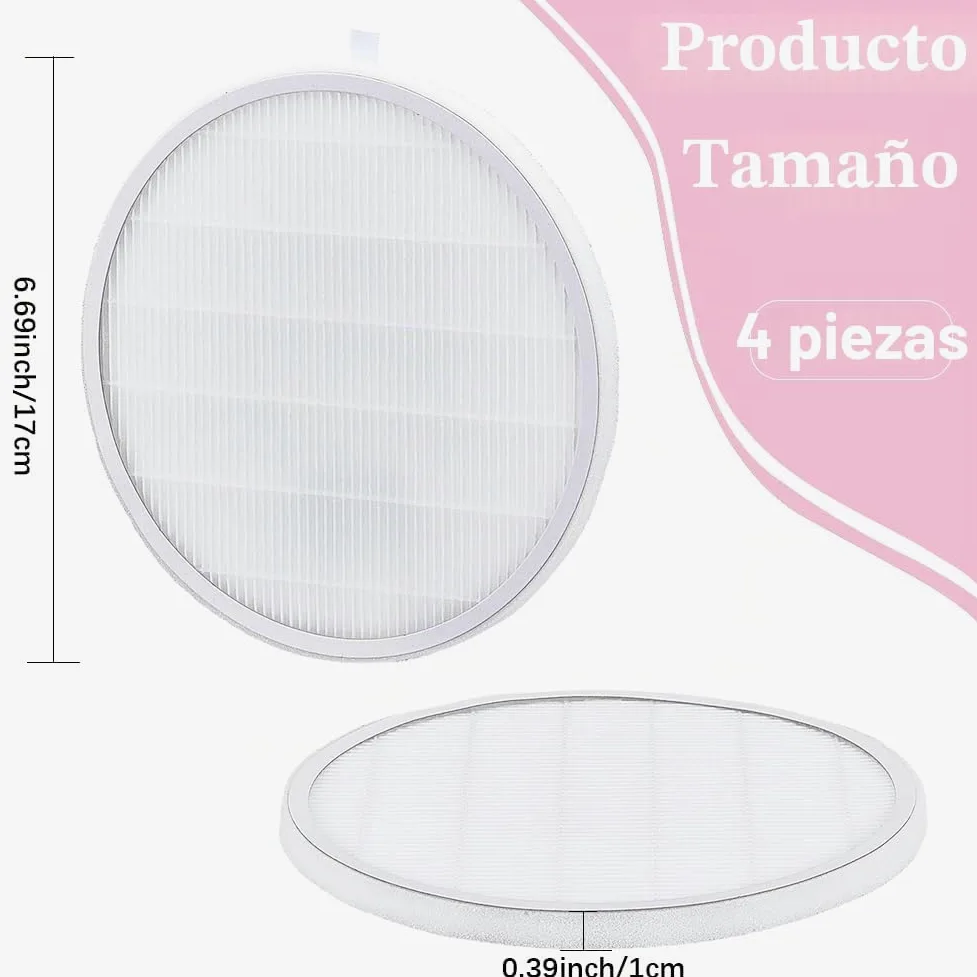 GORGECRAFT Filtro de Repuesto Colector de Polvo de Uñas 4cm Blanco Reutilizable Redondo Manicura Aspirador Antiderrames Modelos HPro/SProR Herramientas de Manicura Salón de Uñas Uso Doméstico.