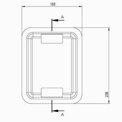 Easyricambi Cajón bandeja cenicero para chimenea y estufa de pellets 24 x 19 x 7 cm Clam de chapa impresa