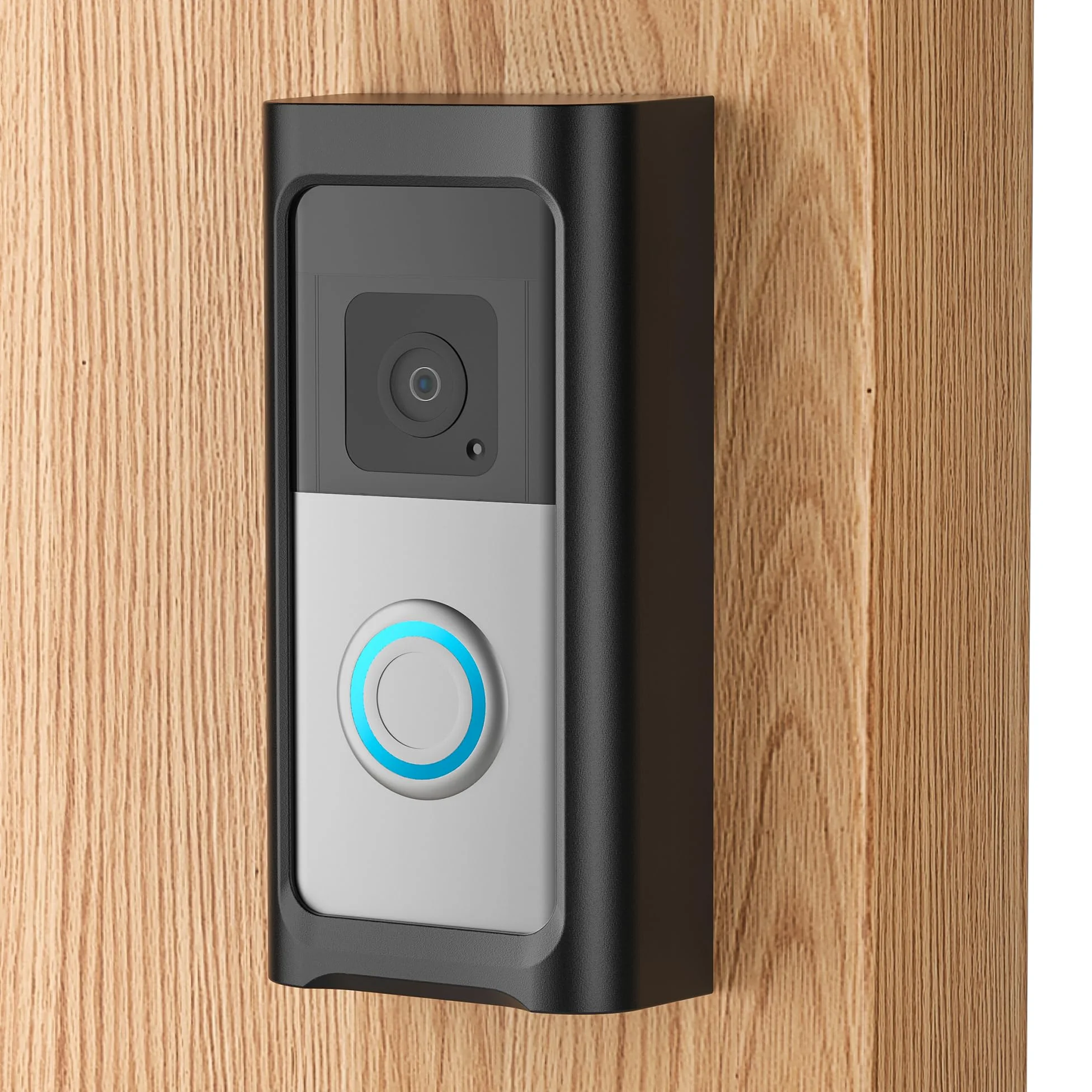 Soporte adhesivo para timbre de video sin taladro, compatible con anillo, soporte para puerta de apartamento para timbre de batería (2024), timbre de batería Plus/Pro, timbre de video 4/3/3Plus