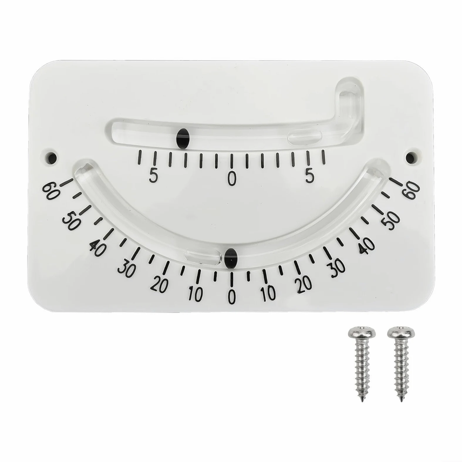 MarineClinometer,InclinometerAngleFinderforBoatLeveling,TiltMeterInstrument,PlasticDesignforYachtStabilityandSafety,White