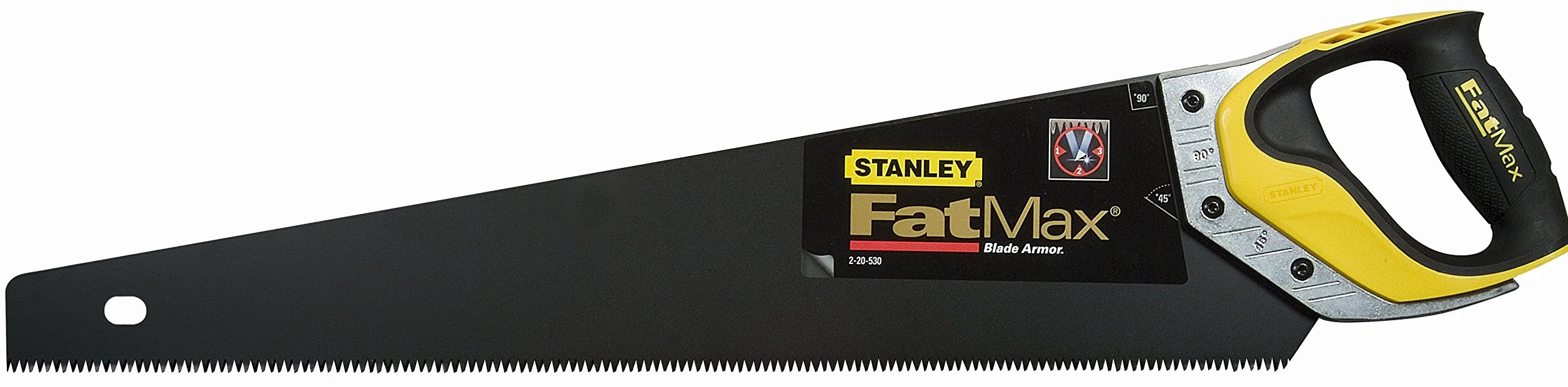 STANLEY FATMAX Serrucho Gen2 500mmx1mm 7 TPI corta hacia delante y atrás Appliflon mango ergonómico 2-20-529