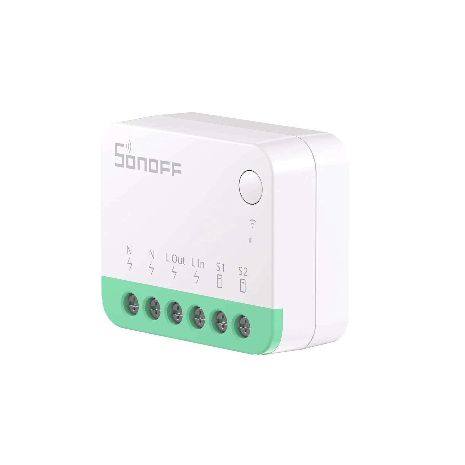 Wi-Fi Smart Switch de 2 Vías,SONOFF MINIR4 mini Interruptor Inteligente Wifi,Control APP, control por voz，Funciona con Alexa, Google Home Assistant.（10A 2400W）