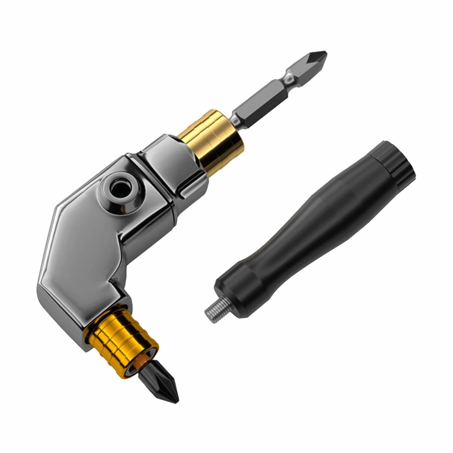 Adaptador de ángulo Recto para Taladro Eléctrico, Accesorio para Herramienta de Extensión, Pieza Convertidora, Acero de Alta Resistencia, Adecuado Par, S