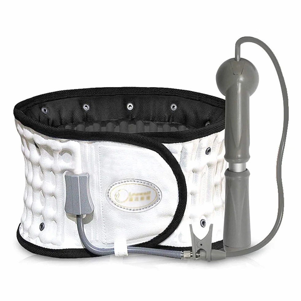 Neumático Soporte Lumbar Cinturón,Masaje Auto-Calentamiento Terapia Magnética para Dolor Alivio Y Lesión Hombres Mujer