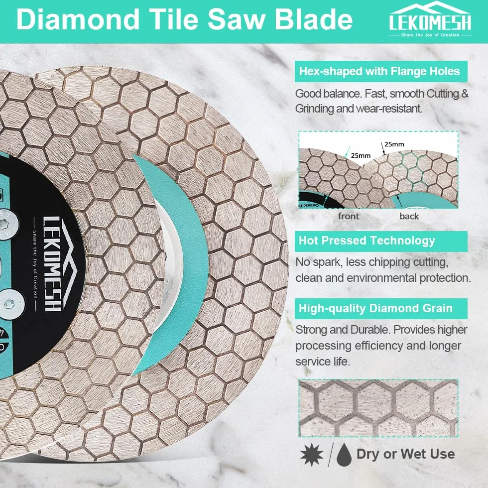 Disco de Diamante 115mm M14 | Disco 2 en 1 para Corte y Lijado de Porcelánico, Azulejos y Mármol | Doble Cara Profesional para Amoladora Angular