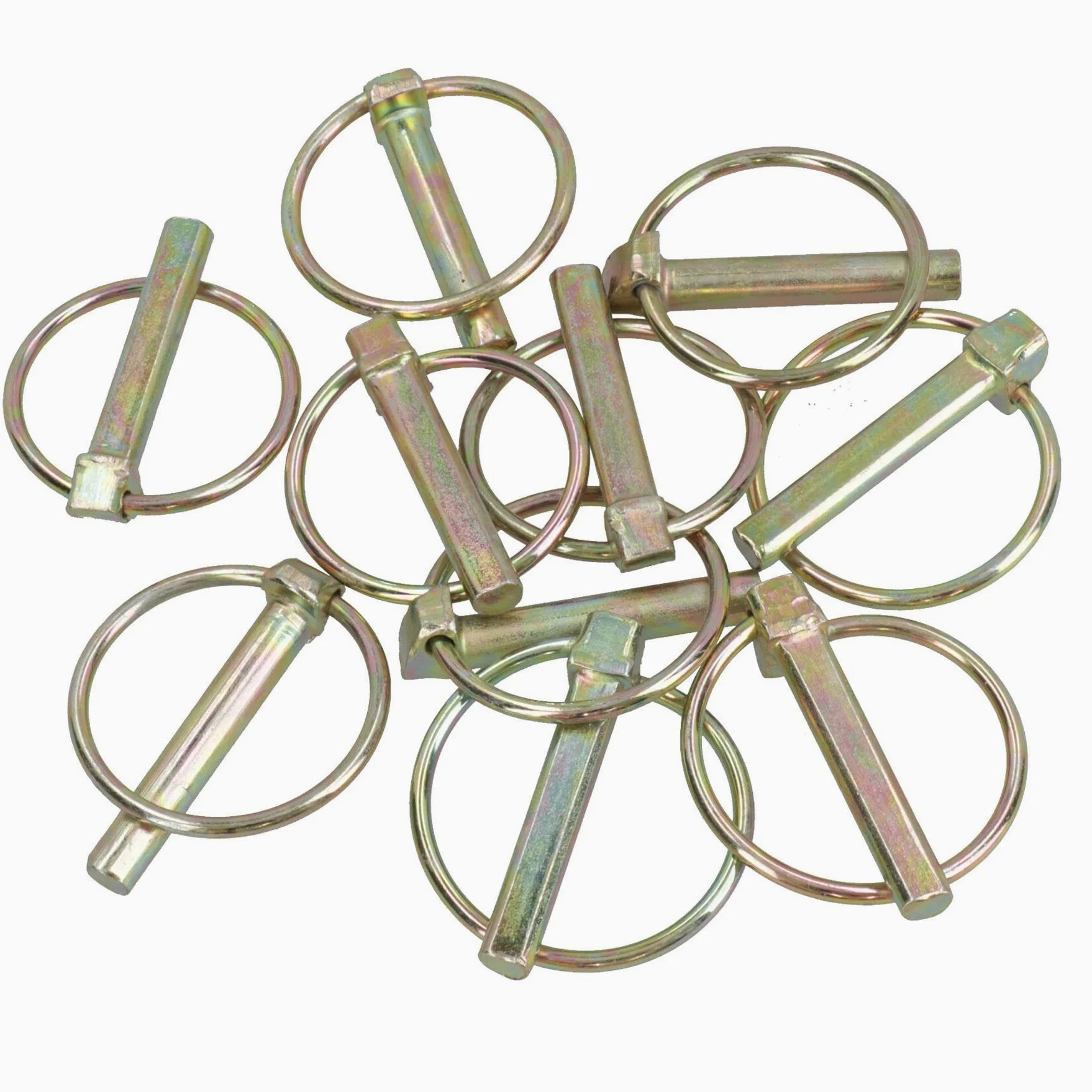 8mm Lynch Pins Clips Sujetadores Linkage Bloqueo Pasadores Tractores Remolques 50pc