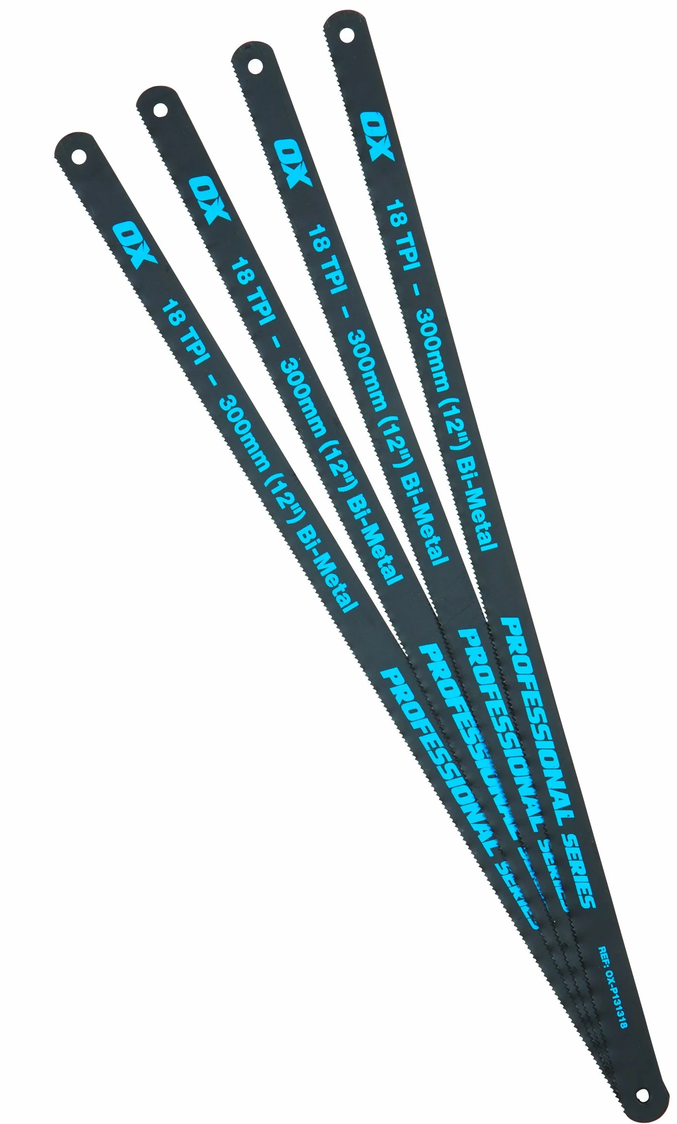OX Pro 12" Hacksaw Blades 18 TPI Pack 4