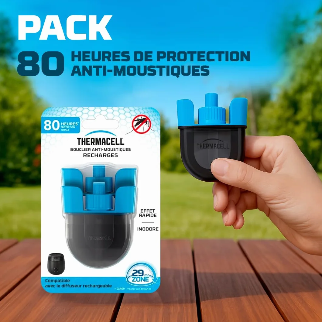 TherMACELL Recarga líquida antimosquitos 29 m² 80 horas 2 unidades THE55RECHARG80