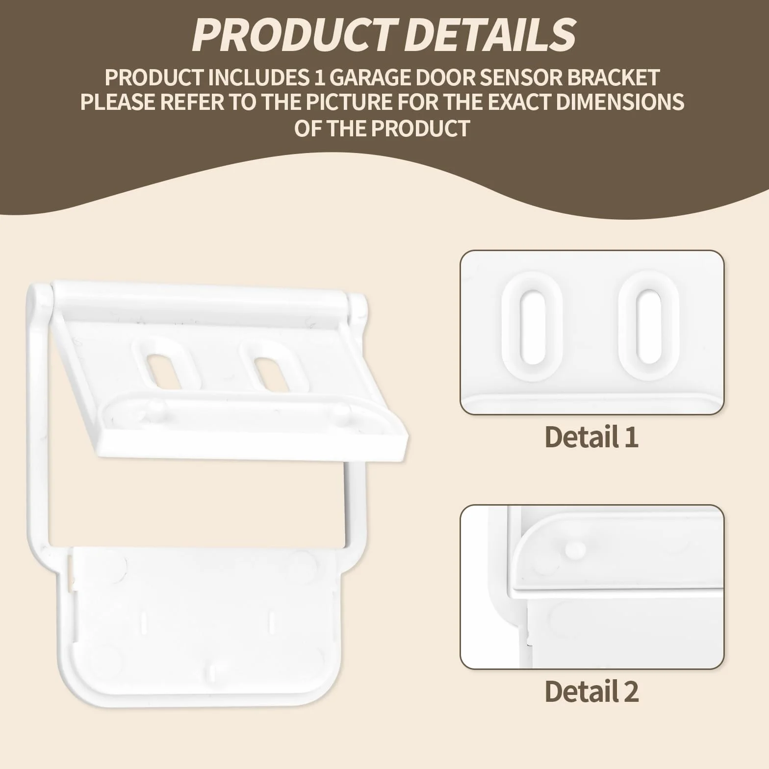 Gosknor Soporte para Puerta de Garaje, Compatible con Sensor de Contacto Ring Alarm 2 Generación, Soporte de Montaje para Sensor Ring Accesorios de Seguridad, Fácil Instalación