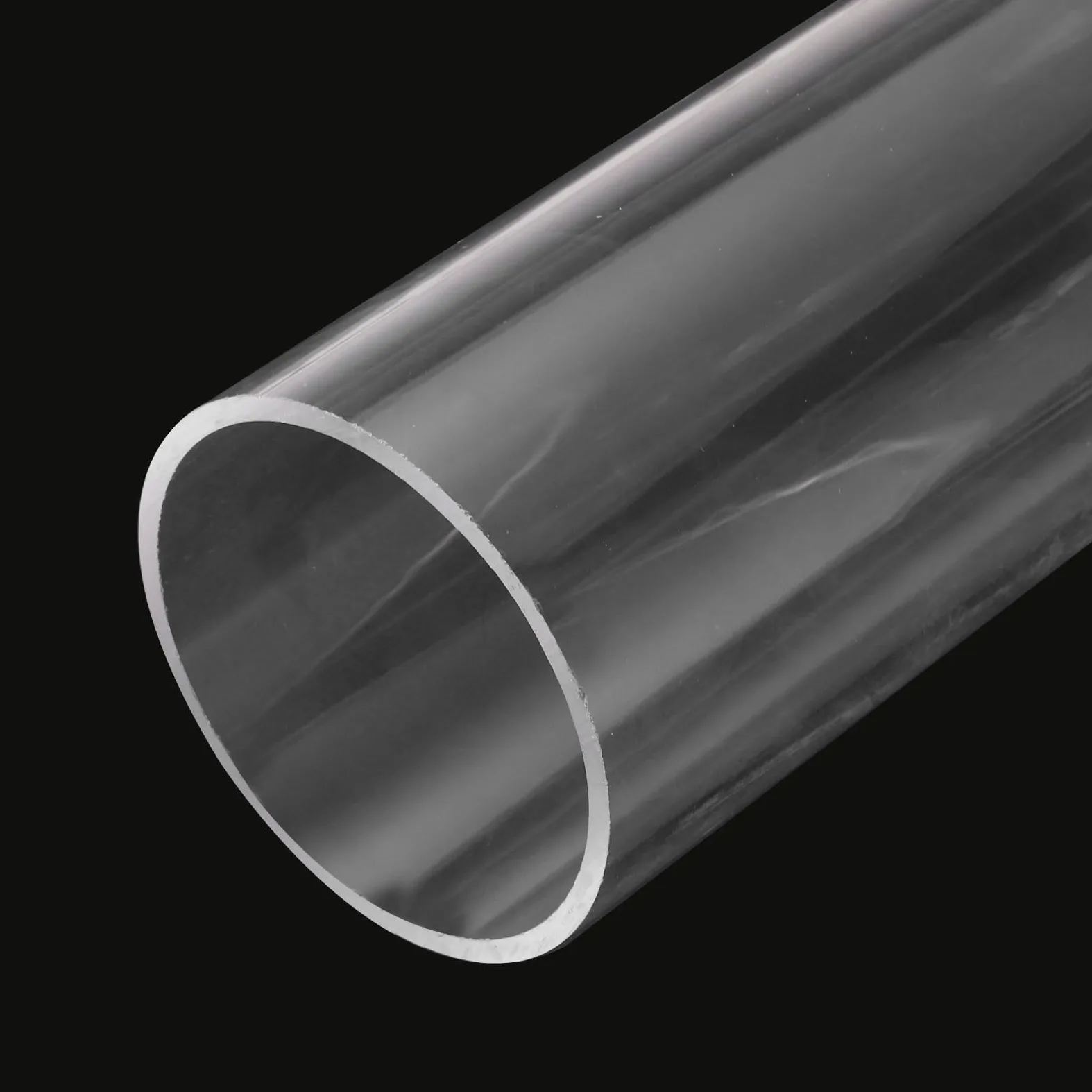QUARKZMAN Tubo transparente de PVC, diámetro interior de 64 mm, diámetro de 70 mm, longitud de 305 mm, tubo de plástico acrílico para lámparas, lámparas de pie, muebles