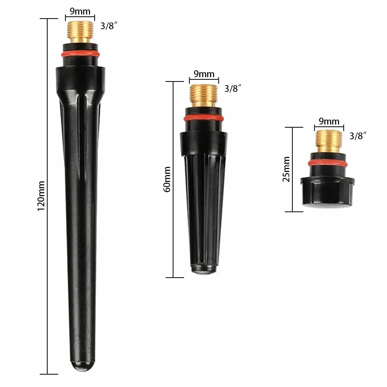 49 Piezas Accesorios de Maquina de Soldar TIG, Soldador TIG AC DC, Antorcha TIG con Lente de Gas, Anillo Silicona, Junta Goma, Cuerpo Pinza, para Soldadura Antorcha Consumibles TIG WP-9/17/18/26