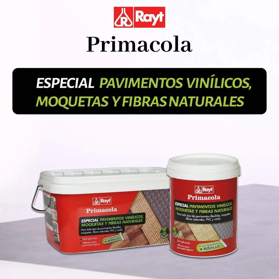 Rayt 1273-23 Primacola C-20 Adhesivo acrílico para pavimentos flexibles PVC moquetas vinilo 5 kg