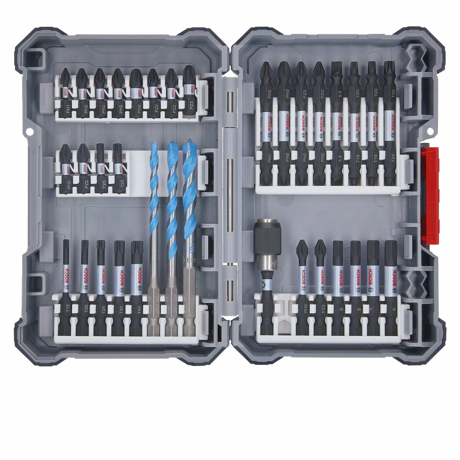 Bosch Professional 35x Set Pick and Click para taladrar y atornillar (Impact Control, Accesorios para Taladro Atornillador) - Amazon Edition