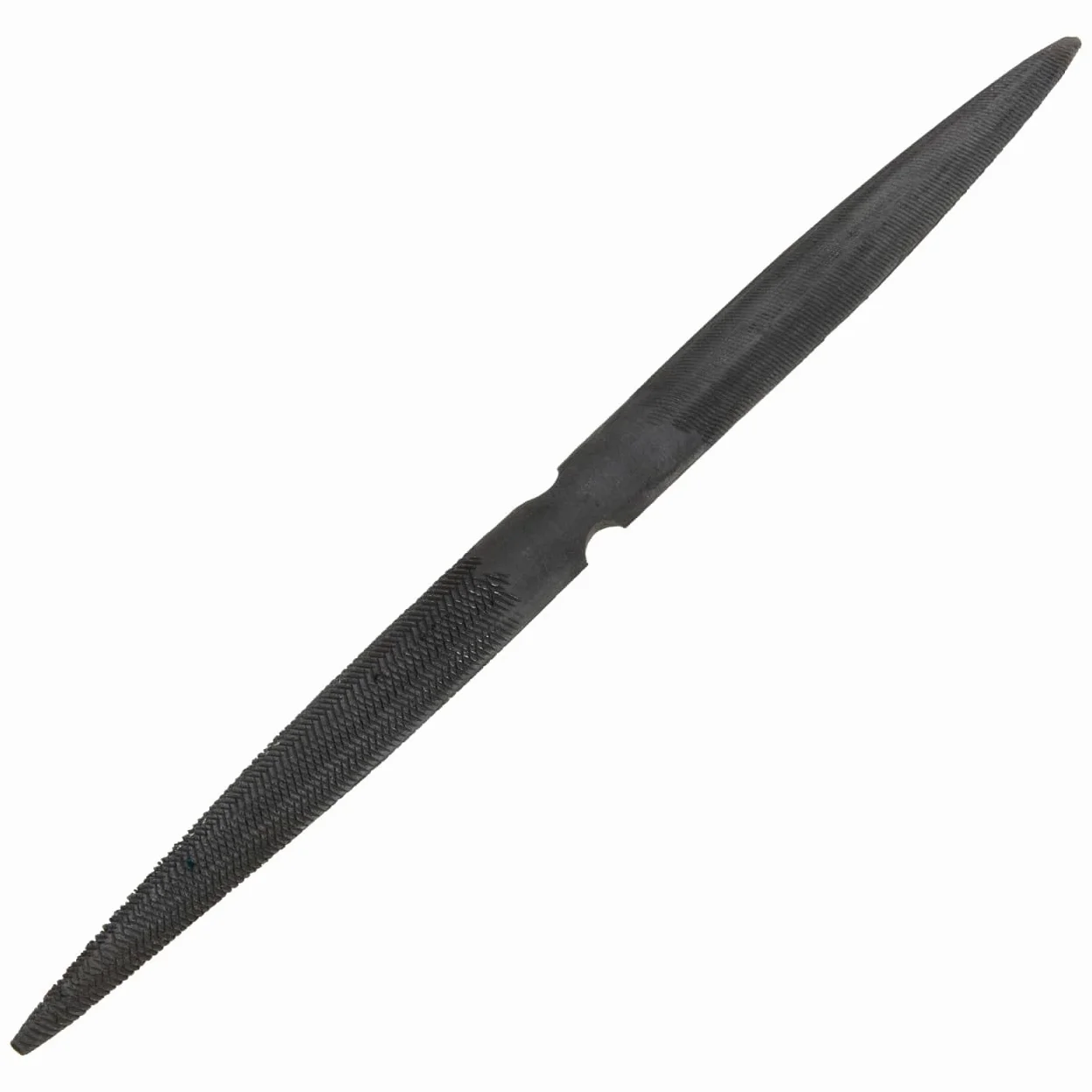 Operitacx Lima de Cera Semicircular Resistente de Doble para Modelado y Tallado Herramienta de Acero Suave Mango Ergonómico para Joyería Bricolaje y Carpintería