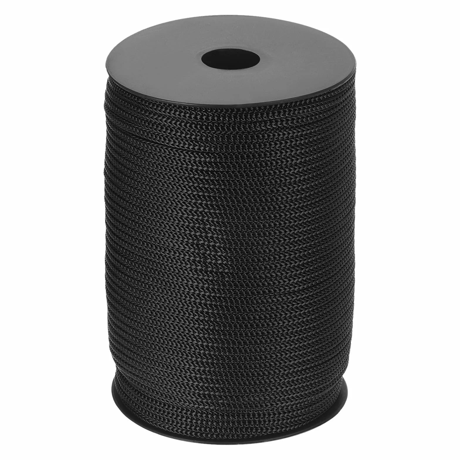 QUARKZMAN 5mm x 100m Cuerda de Polipropileno, Cordón Trenzado Cuerda Trenzada Escalada Hueca Hilo para Tendedero Exterior Camping Senderismo Sujeciones Bricolaje, Negro